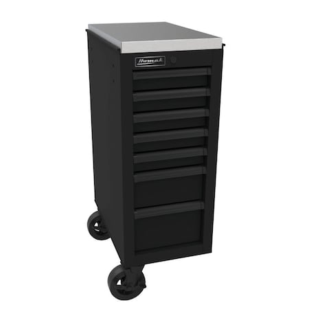 Homak 14 1/2in RS Pro 7-Drawer Side Cabinet - Black BK08014070